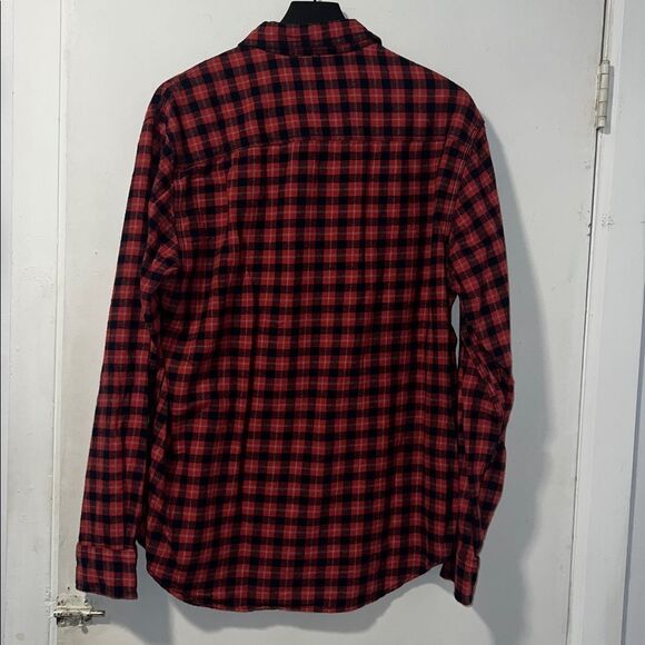 AEROPOSTALE Red and Black Micro Buffalo Check Flannel Shirt-L NWT! - Picture 5 of 9